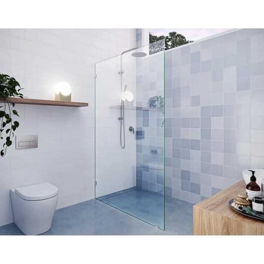 Vela 48 in. x 78 in. Fully Frameless Single Shower Door